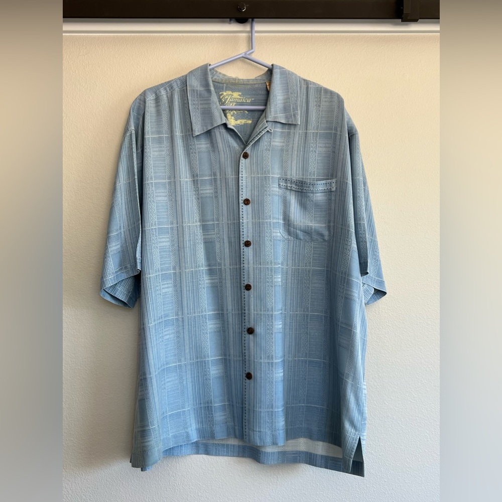 JAMAICA JAXX BLUE BUTTON DOWN